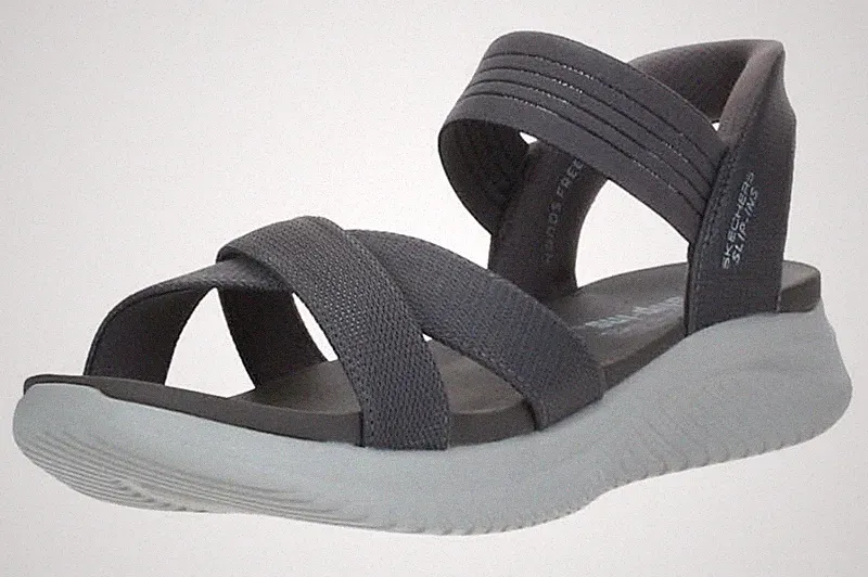 Skechers ULTRA FLEX 3.0 SANDAL NEVER BETTER Damen Sandalen 119975 DKTP Beige