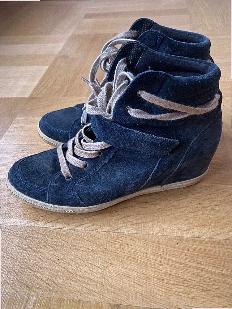 Sneaker mit Keilabsatz, Wedgesneaker von Paul Green in dunkelblau, Größe 39