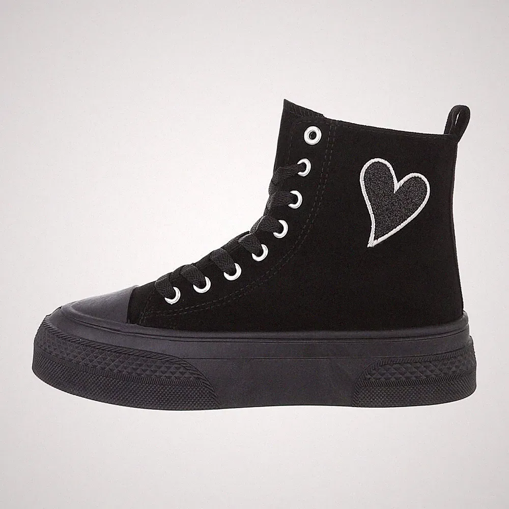 Sneakers High Damenschuhe 0520 Ital-design In Schwarz