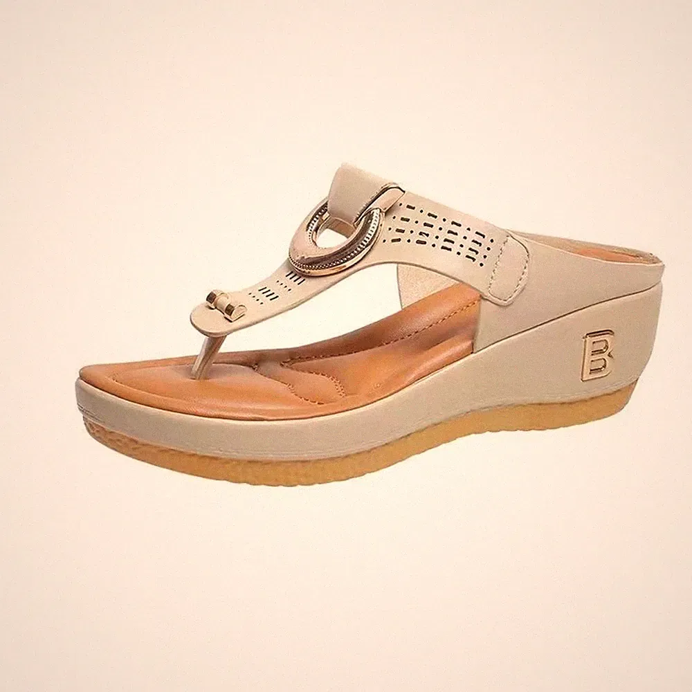 Sommer Damen Sandalen Strand Flip Flops Fußgewölbestütze Weich Atmungsaktiv