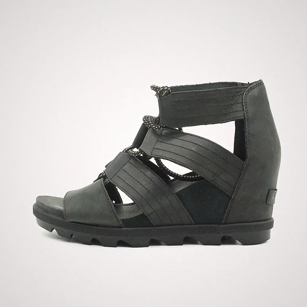 Sorel Damen Sandale EU 38.5 NL3224-010 Schwarz Wedge