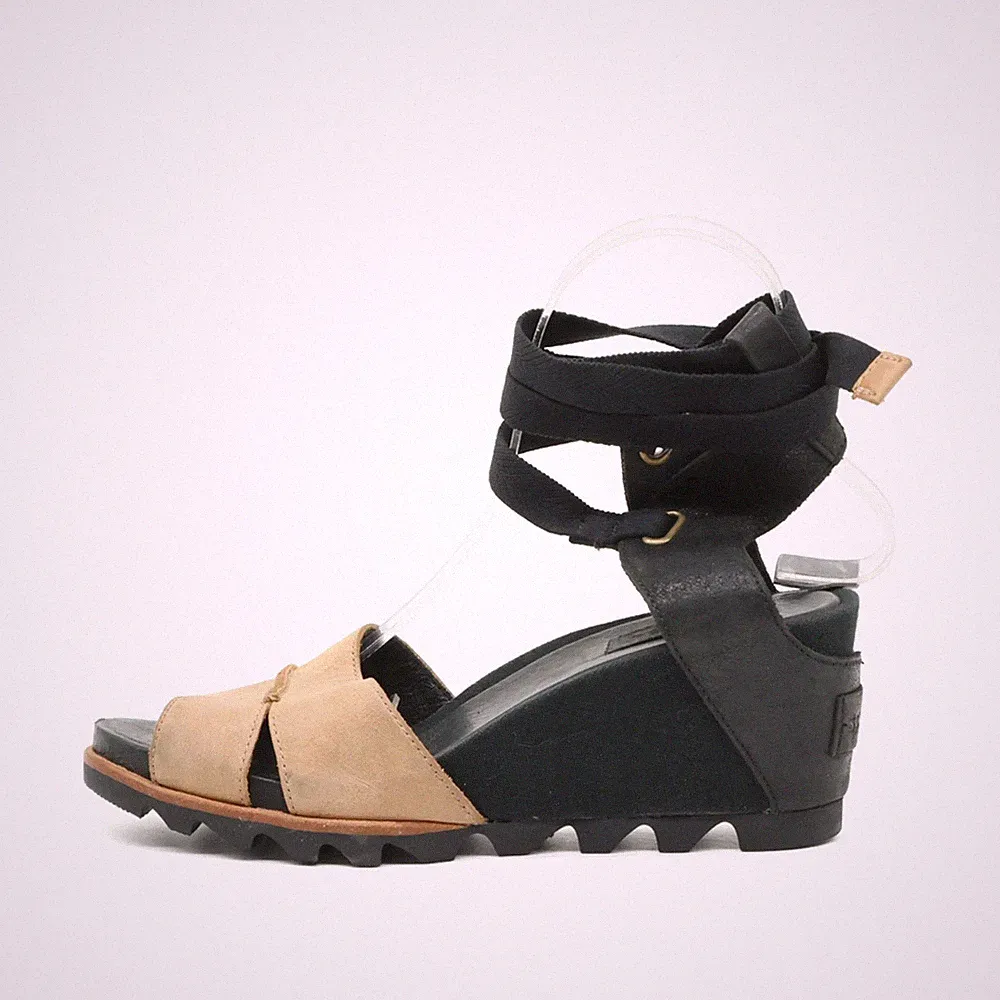 Sorel Damen Sandalen EU 39 NL2448-010 Schwarz/Beige