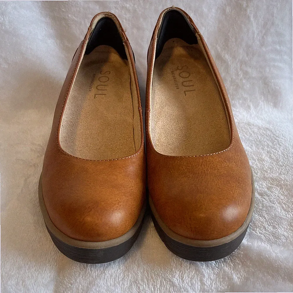 SOUL Naturalizer About Time Wedge Toffee 6.5 Chunky Sole Y2K Minimalist Shoes