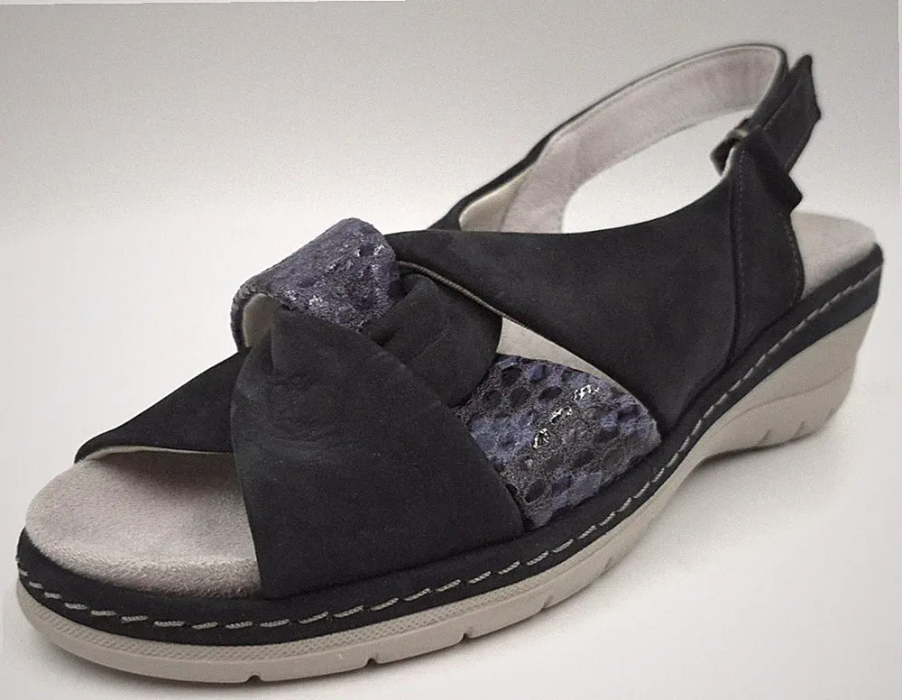 Suave MOSTAR Navy Gr. 37 Damen Leder Sandalen Slingback UVP:89,95€ (6552)