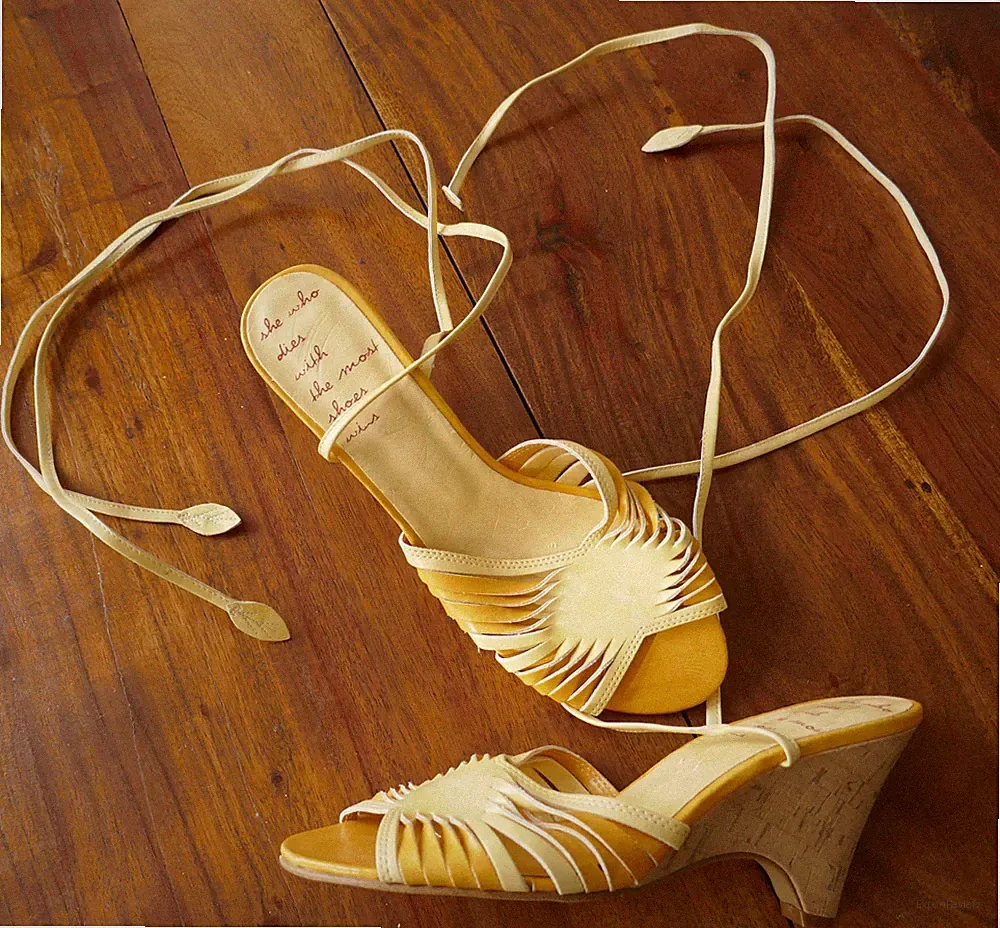 Süße WEDGES mit Kork-Keilabsatz zum binden, Plateau, Sandalen, sexy,Damen, 37/38