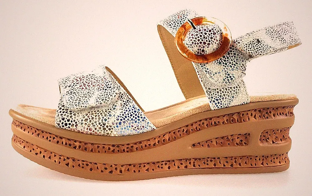 Supremo Damenschuhe Pantoletten Orange Freizeit