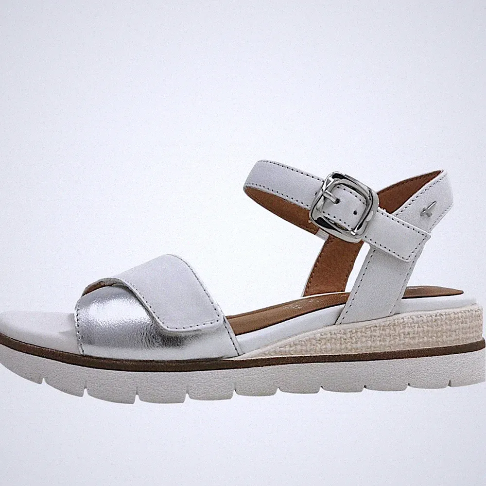Tamaris Comfort Sandale Weiß