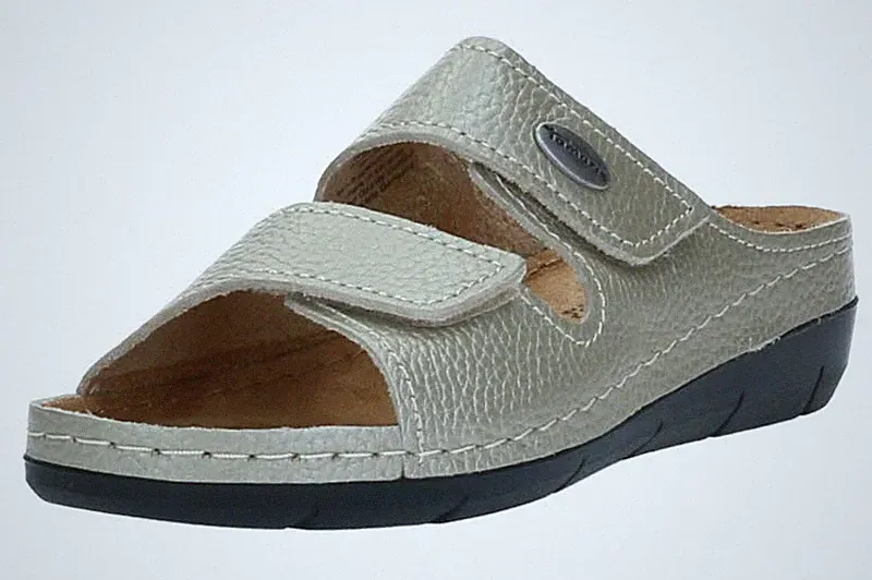 Tamaris Damen Pantoletten 1-27510-41-965 Light Gold Met