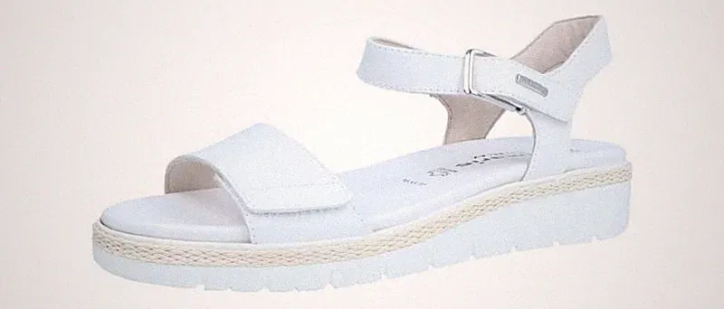 Tamaris Damen Sandale Relax Fit weiß 1-1-28260-42-100