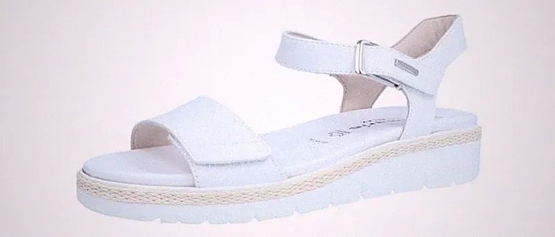 Tamaris Damen Sandale Relax Fit weiß 1-1-28260-42-100