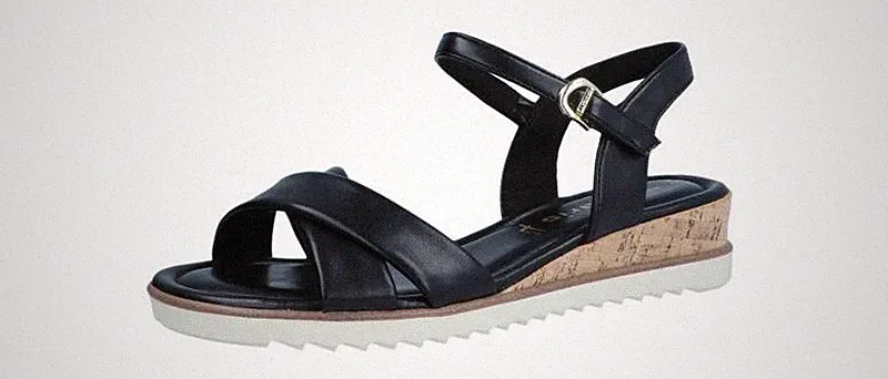 Tamaris Damen Sandale Schwarz 1-1-28106-42-001