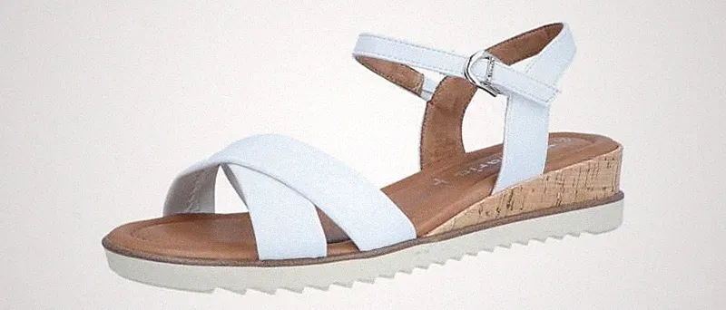 Tamaris Damen Sandale weiß 1-1-28106-42-100