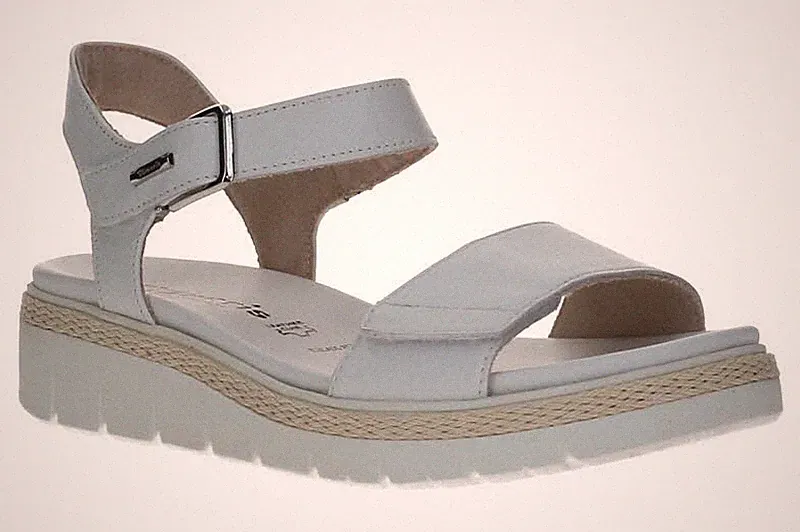 Tamaris Damen Sandalen 1-28260-42-100 White Weiß
