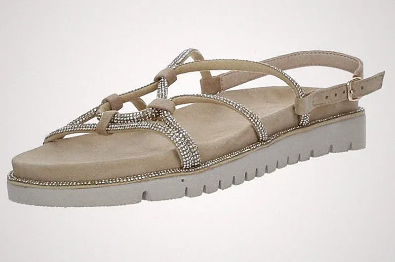Tamaris Damen Sandalen 1-28721-46-930 Sand Glam Beige
