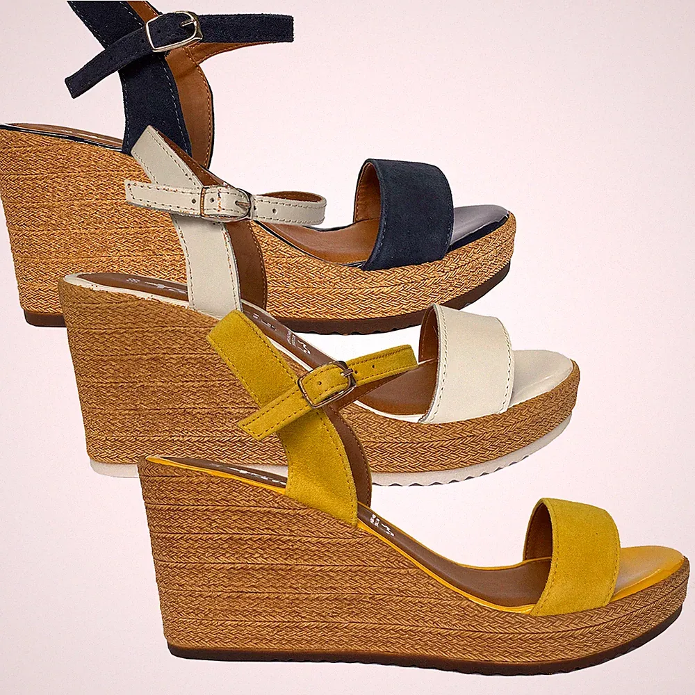 Tamaris Damen Sandalen Keilsandalen Echtleder Farbe und Größe wählbar NEU