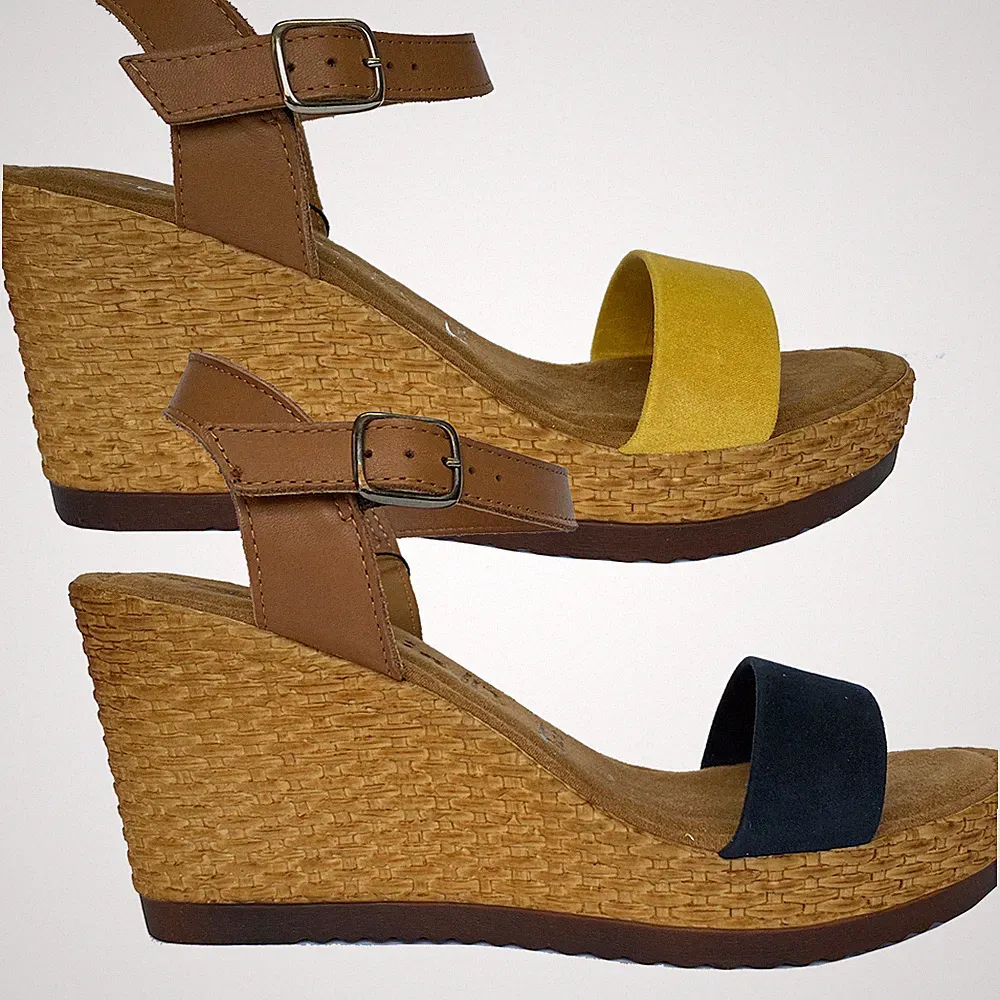 Tamaris Damen Sandalen Keilsandalen Echtleder TOUCHit-Fußbett NEU