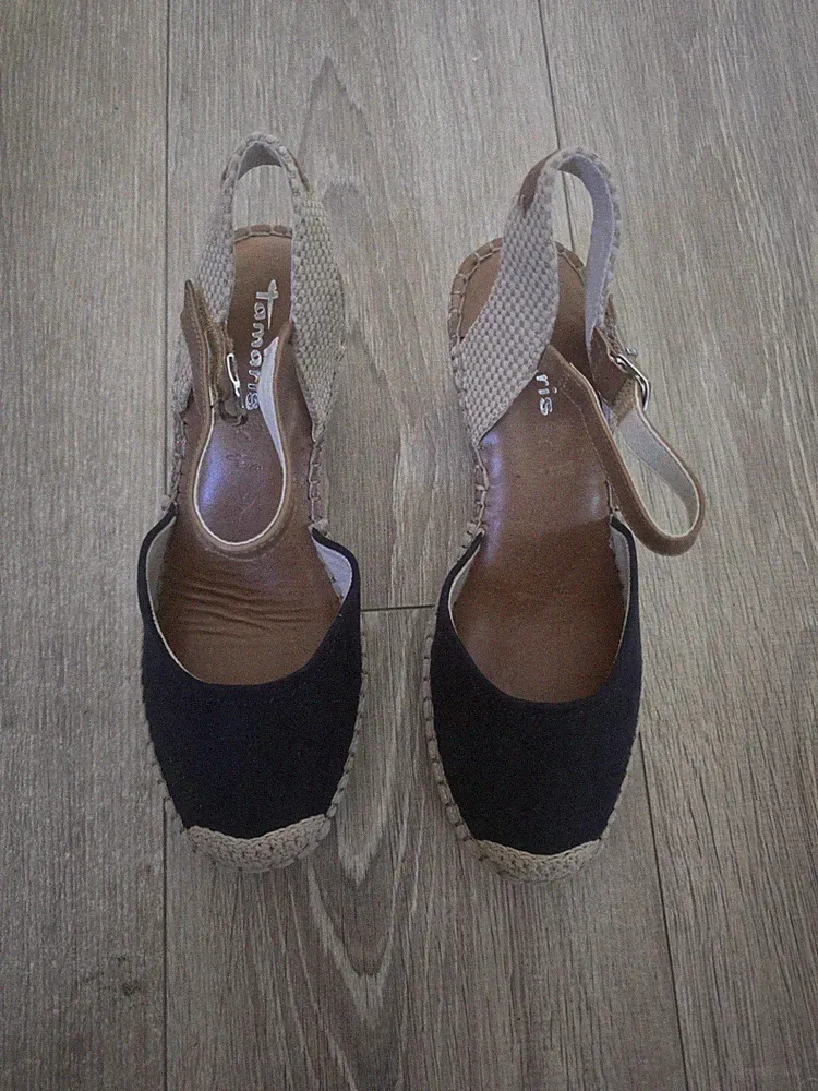Tamaris Damen Sommer Schuhe Gr 38 Neu dk.blau