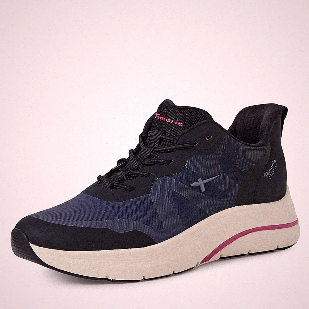 TAMARIS Keilsneaker Keilabsatz, Freizeitschuh,Schlupfschuh aus der STEP IN-Linie