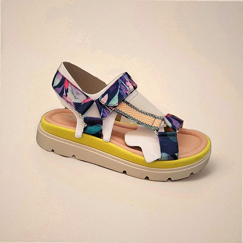 Tamaris Plateausandalette Neu in OVP Blue Comb