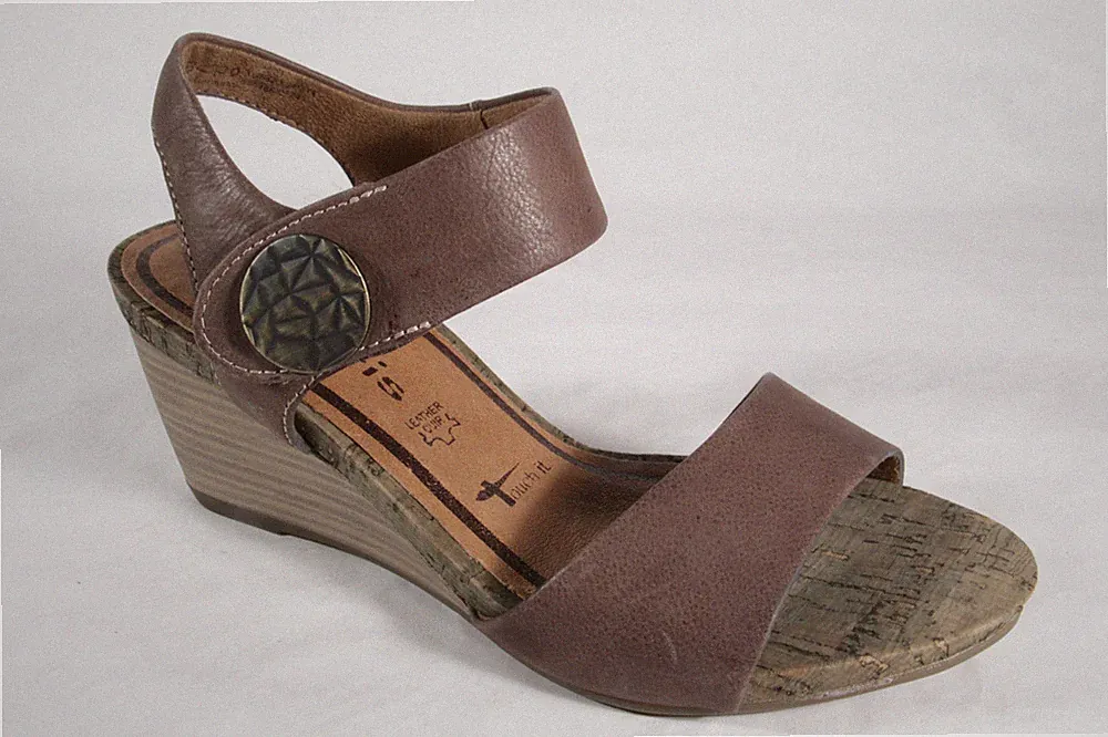 Tamaris Sandale Sandalen Sandalette Sandaletten Schuhe Leder braun