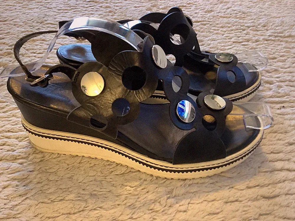 Tamaris Sandalen Schwarz Damen Leder 40