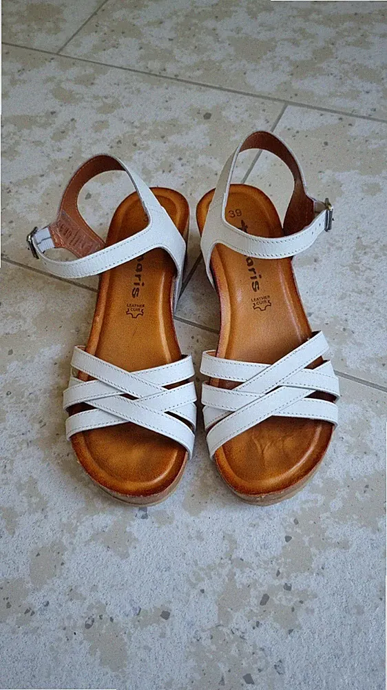 Tamaris Sandalen Weiß Größe 39