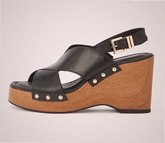 Tamaris Sandaletten Wedges Keilabsatz schwarz Gr. 38