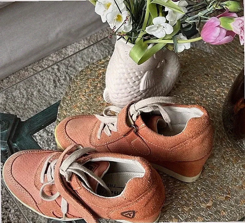🌸🌸🌸Tamaris Schuhe/Turnschuhe/Sneaker/orange/Keilabsatz/Gr.38🌸🌸🌸