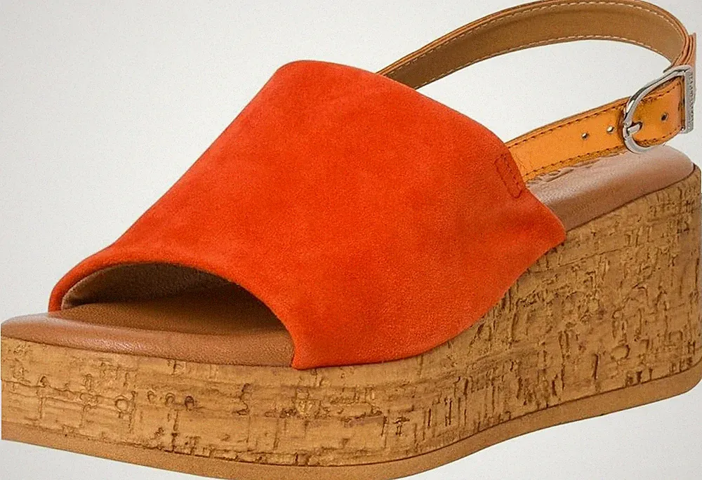 Tamaris Sommer Sandalette Wedges Keilabsatz Plateausandalen Gr.41 Wildleder NEU