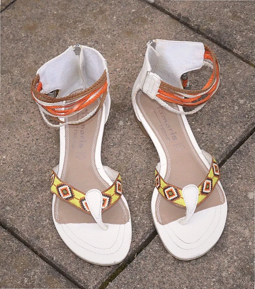 Tamaris Trend Sandalen, Gr. 39 Damen Riemchen gebraucht