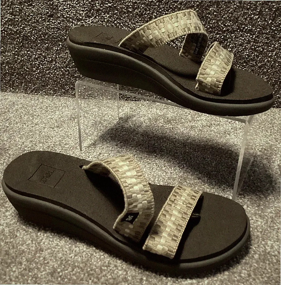 Teva Keilabsatz-Flip-Flops Sandalen Damengröße UK 5