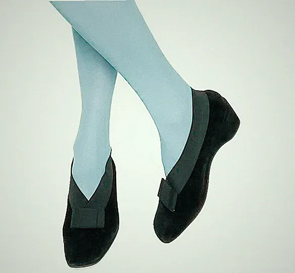 Thierry Rabotin Schuhe - Keilpumps - schwarzes Wildleder / Schleifen - 38 / UK 5