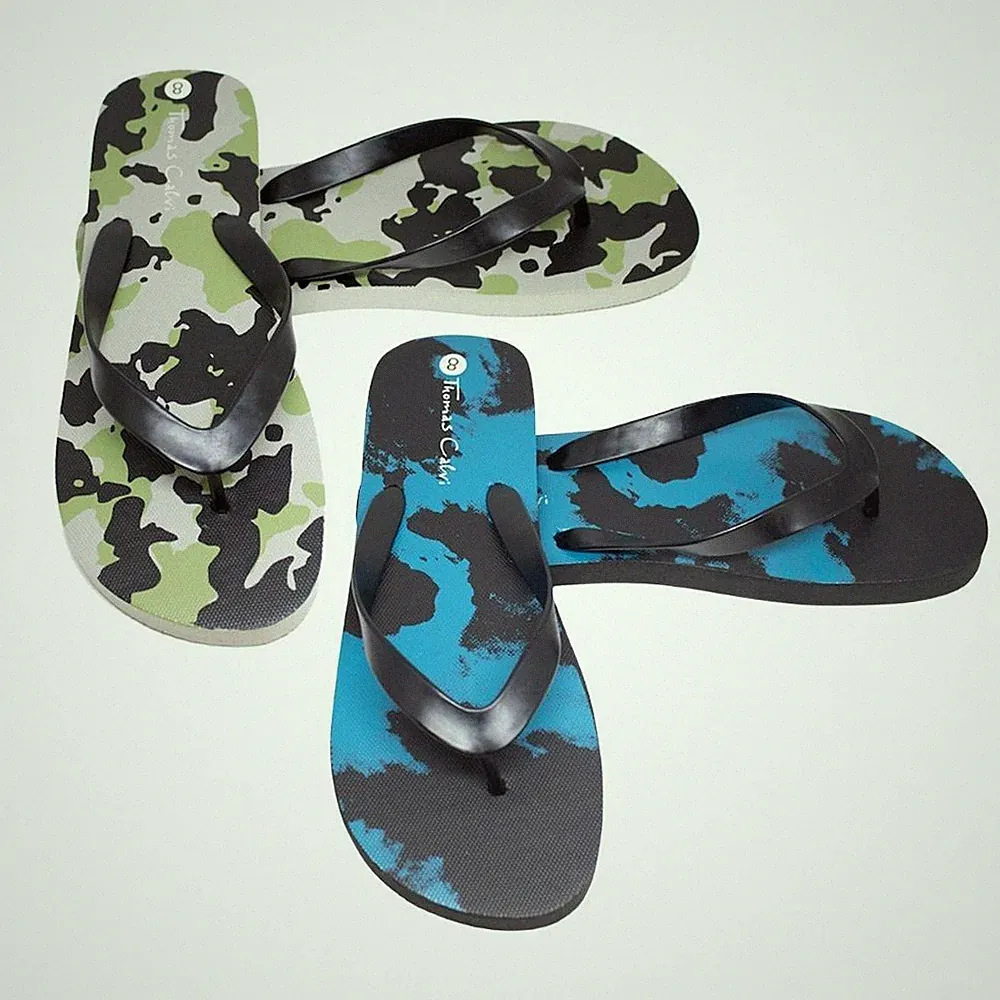 Thomas Calvi Beach Flip Flops, Herren Flipflops Sandalen Schuhe Light Spa Slipper