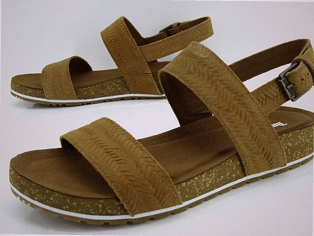 Timberland Malibu Waves Strap Sandal Plateau Sandaletten Damen Leder G 39,5 Rust