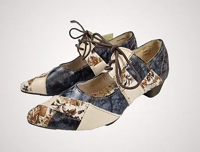 TMA EYES Original Damen Pumps Slipper Halbschuhe Leder 1844, Neu !!