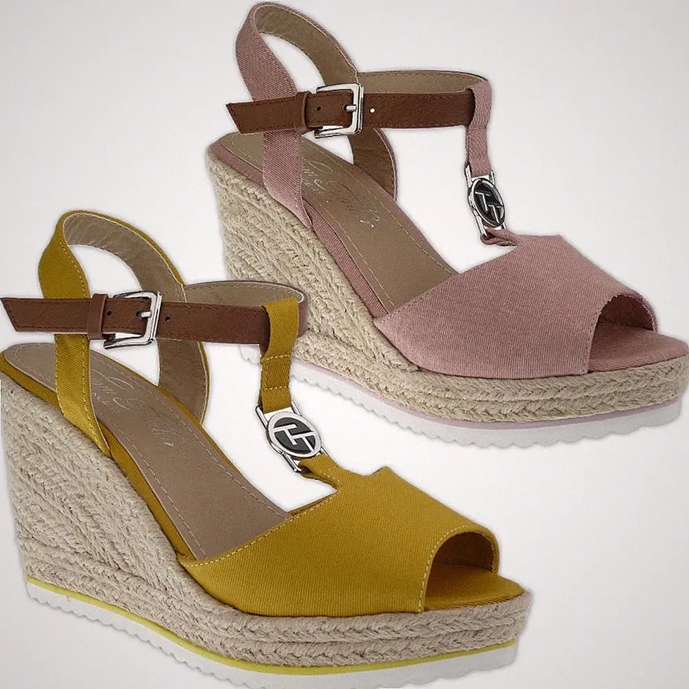 Tom Tailor 8090214 Damen Riemchen Sandalette Keilpumps Wedges Gr.37-43