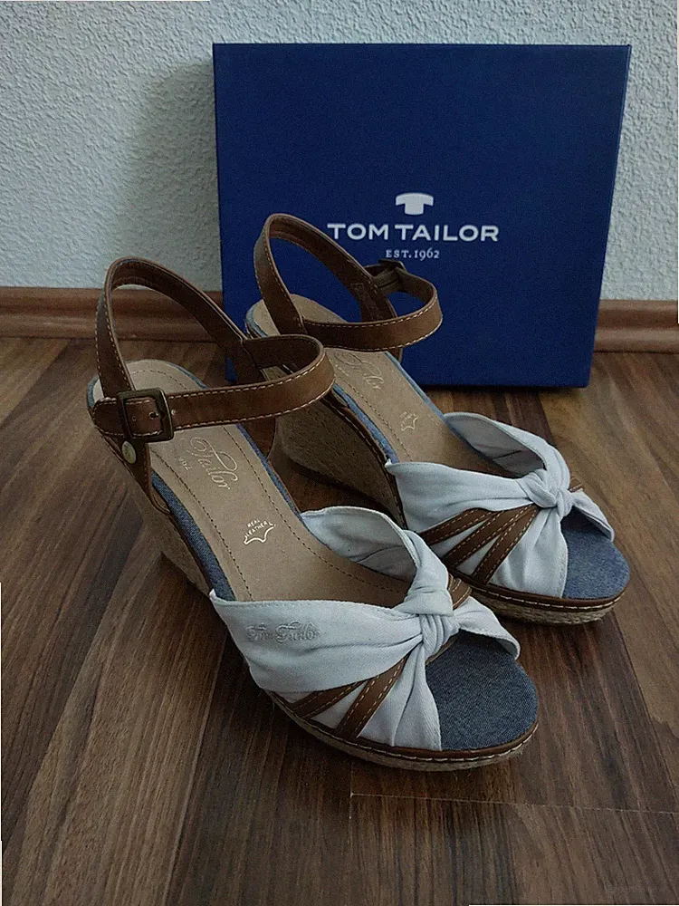 Tom Tailor Sandalen/Sandaletten mit Keilabsatz Gr. 41