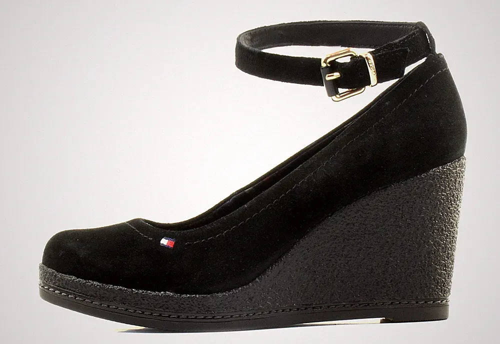 Tommy Hilfiger Sandalette Natalie GB, 7 cm Keilabsatz und 2 cm Plateau, Größe 39