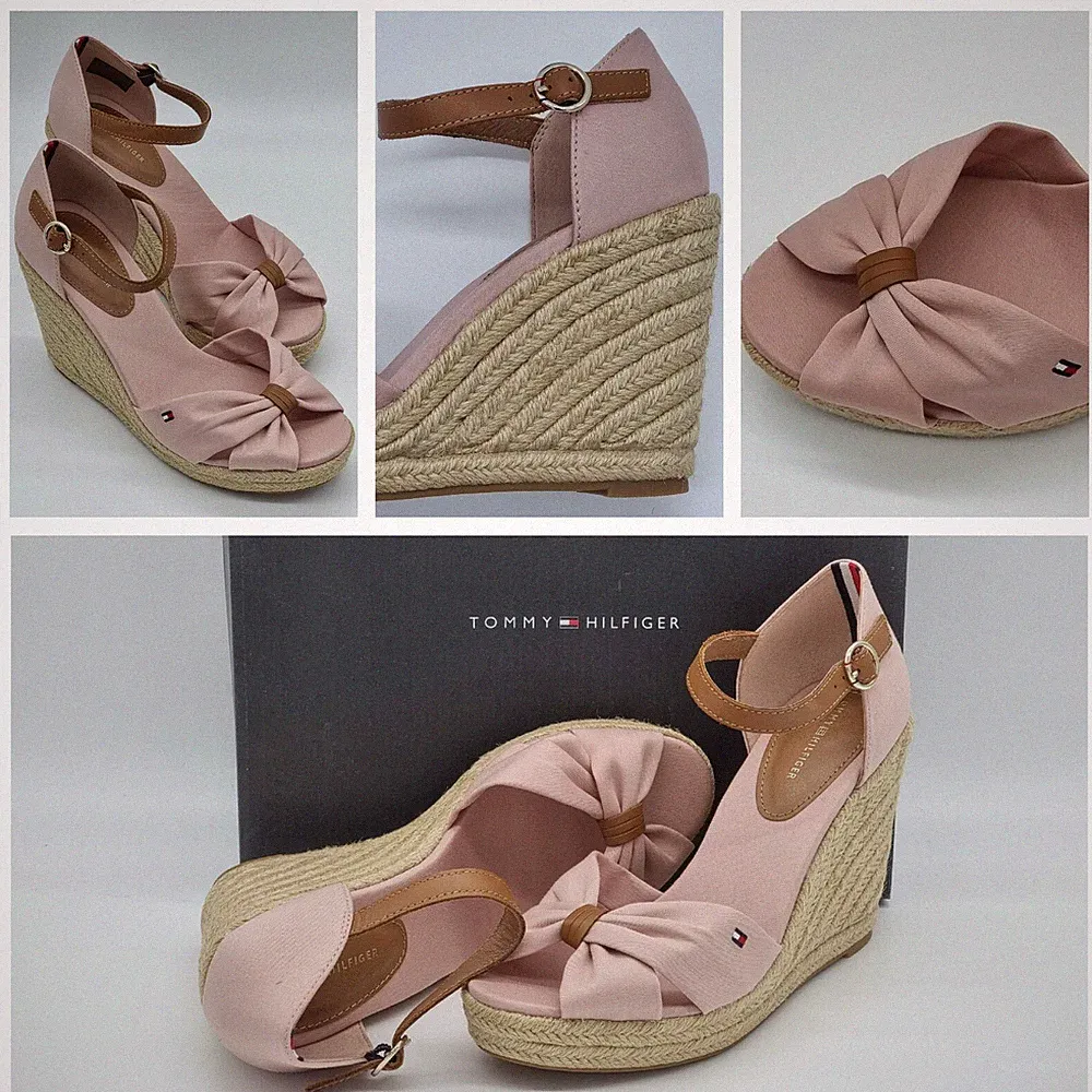 Tommy Hilfiger - Wedges Schuhe Sandalen Sandaletten Elena Rosa Keilabsatz Damen