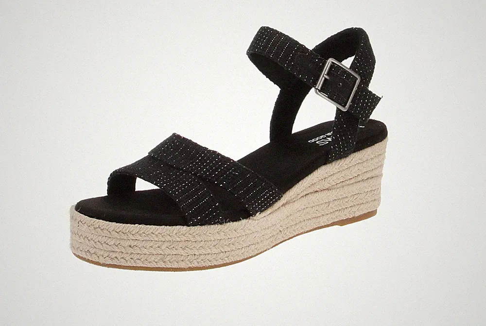 Toms 10020749 Audrey - Damen Schuhe Sandaletten - Black