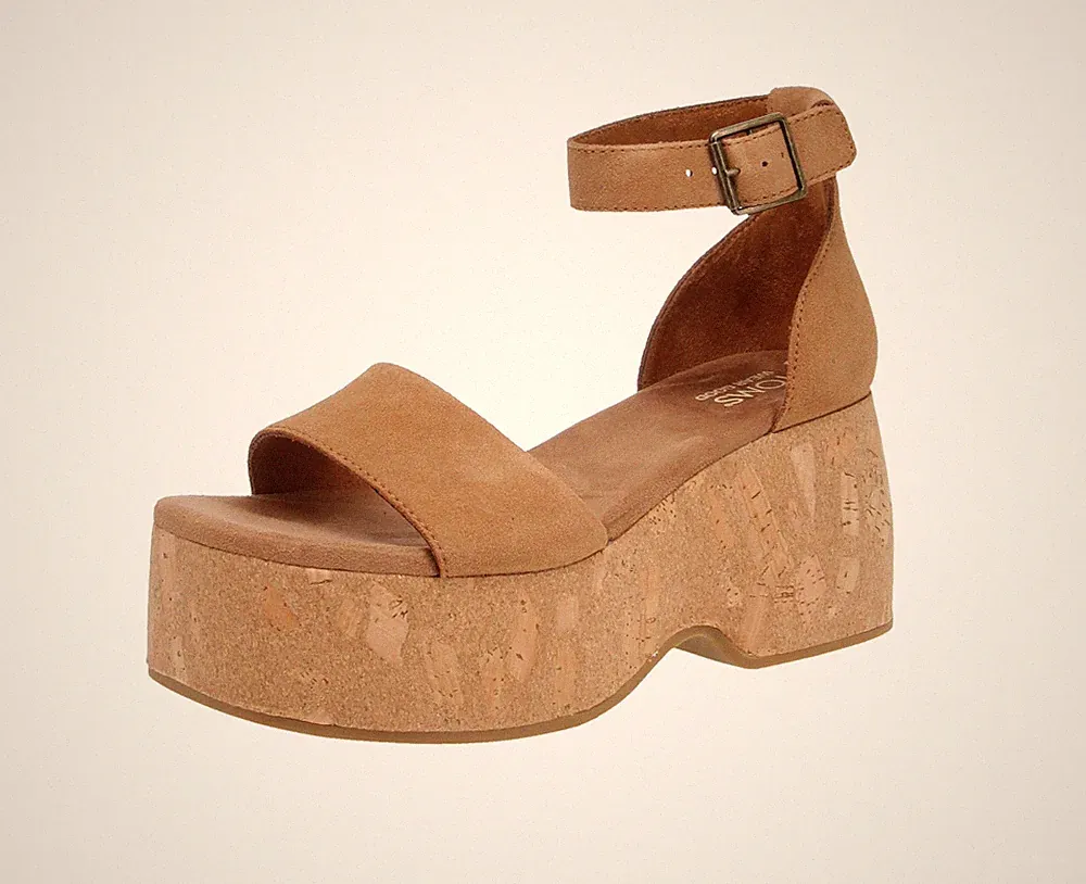Toms 10020755 Laila - Damen Schuhe Sandaletten - Tan
