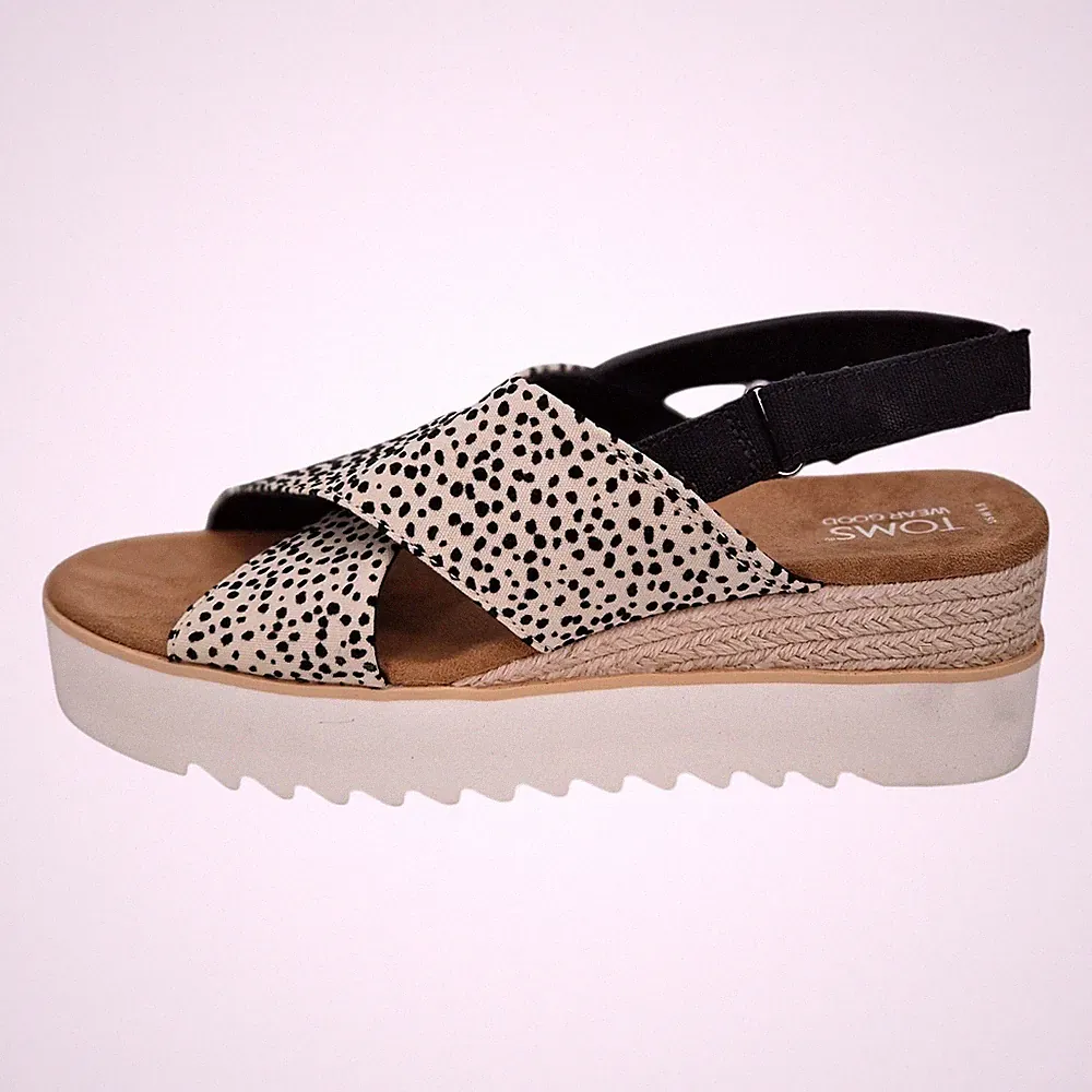 Toms Damen-Plateausandalen Slingback UK-Größe 6,5