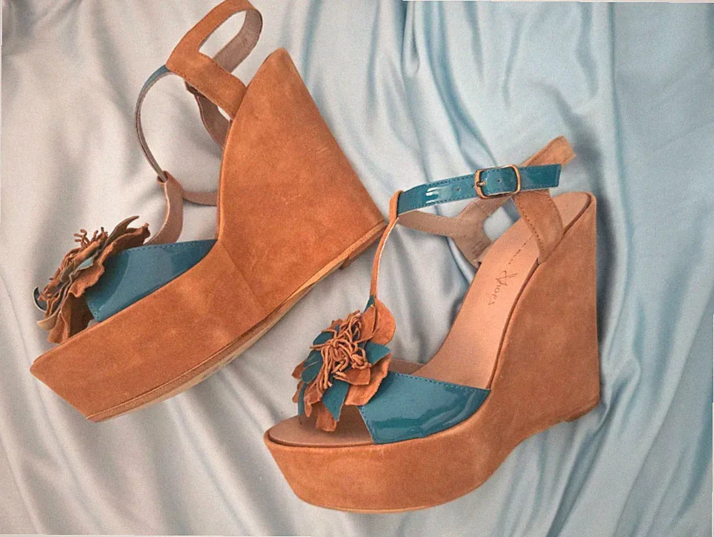 Tosca Blu SS1309S165 Braun/Blau Gr.39 Damen Leder Sandalen UVP:139,90€ (57360)