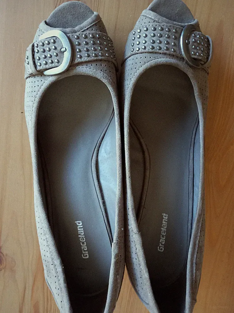 trendy Keilabsatz Peeptoes Pumps Wedge-Heels luftig Sommer Style Peep-Toe