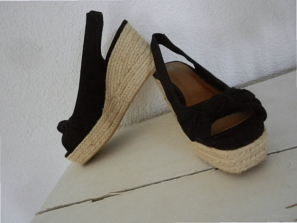 Canvas Plateausandalette