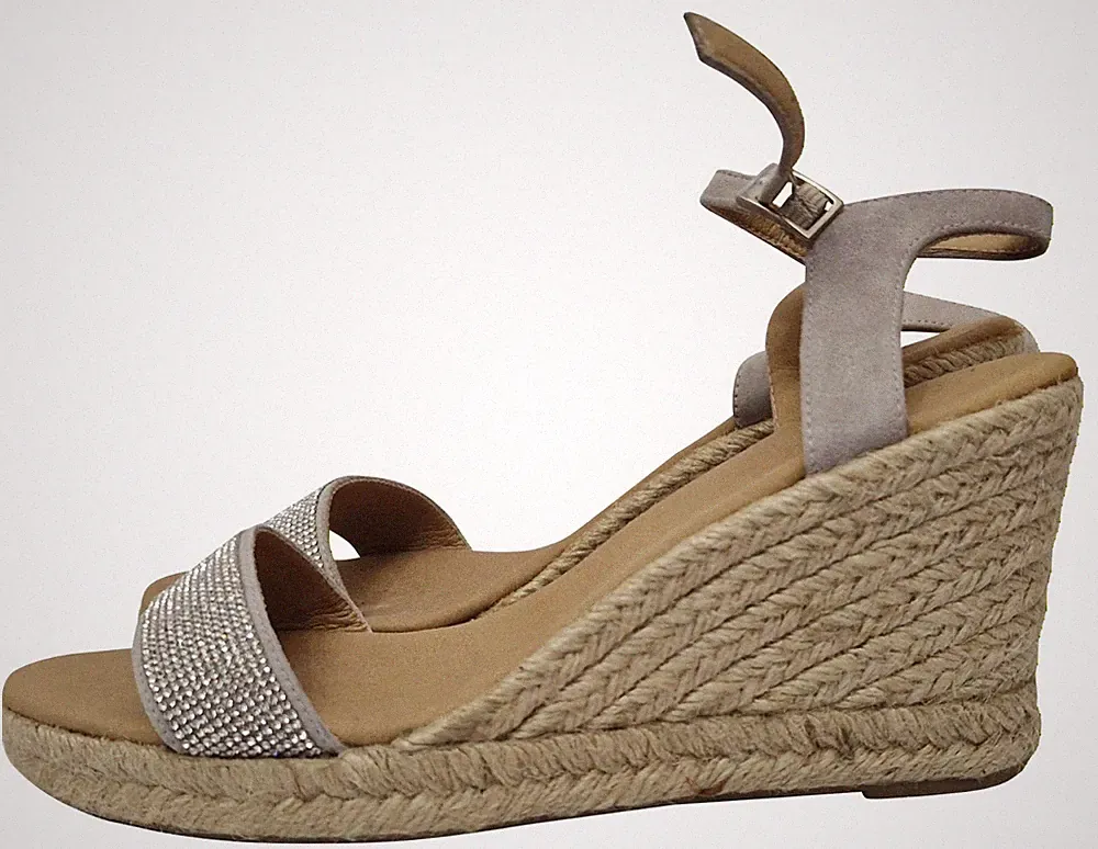 Unbranded Damen Strass Band Keilabsatz Reise Party Sandalen Schuhe Eu 39 UK 6