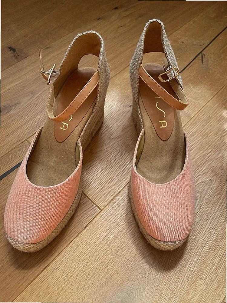 🌸 Unisa Espadrilles Wedges – Apricot/Lachs | NEU | Gr. 38 | SuperLight 🌸