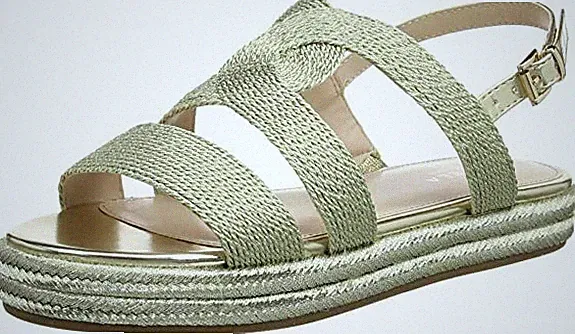 UVP 99 £ CARVELA KG KLEO GRÖSSE 3 36 GOLD FLACH KEILABSATZ SLINGBACK SANDALEN SCHUHE NEU MIT ETIKETT