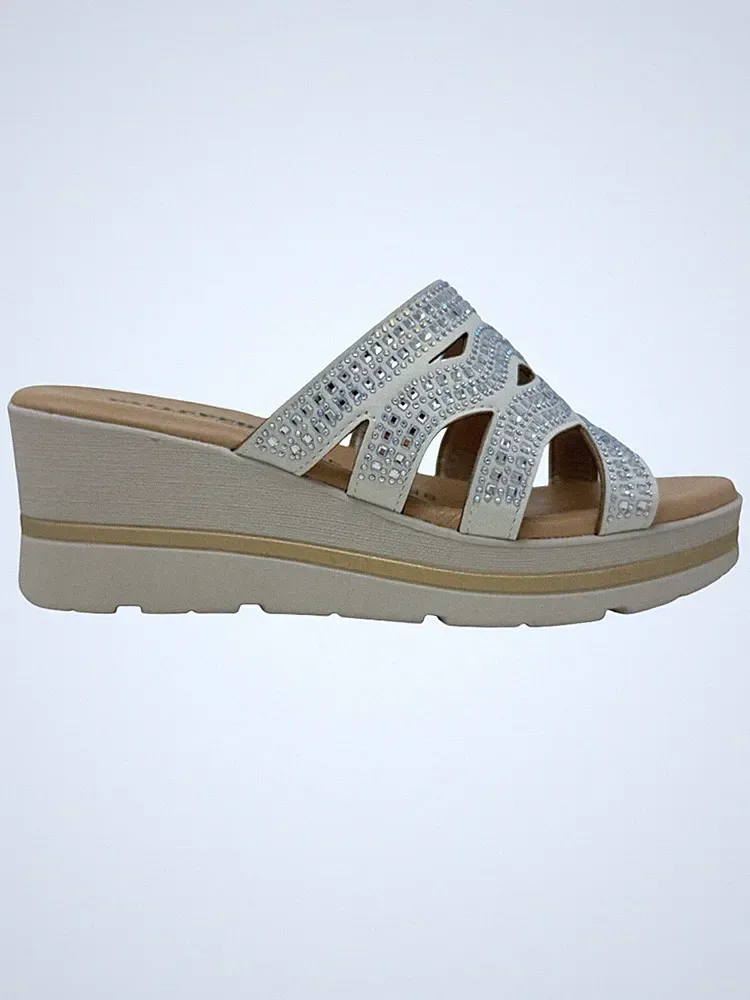 VALLEVERDE 55583 SLIPPER MIT KEILABSATZ (Strassband)