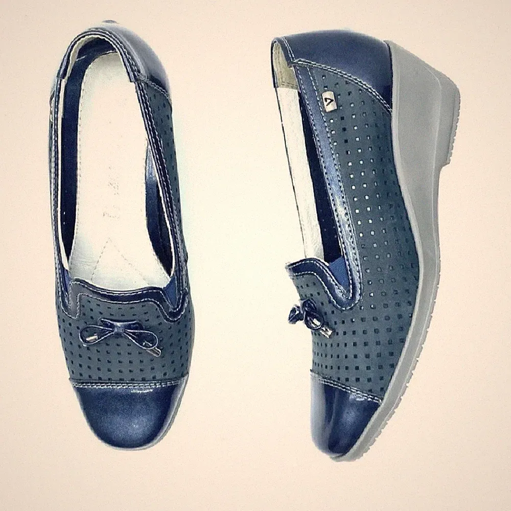 VALLEVERDE DAMEN HALBSCHUHE BLAU